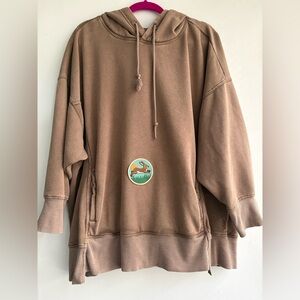 FP Movement Sprint To The Finish Hoodie- customized with adorable rabbit patch!